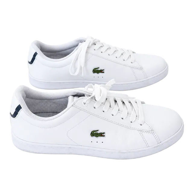 Lacoste Carnaby Evo BL 1 Size 7 White Leather Shoes