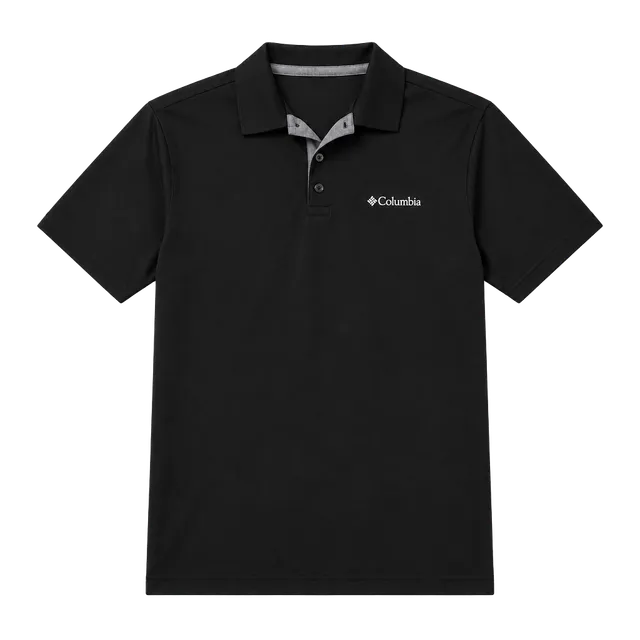 Columbia Omni-Wick Polo Shirt Size M Black Performance