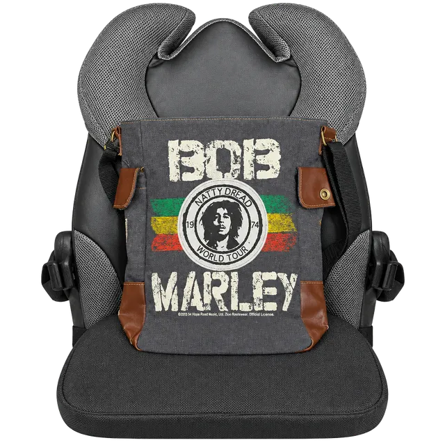 Bob Marley Natty Dread World Tour Canvas Messenger Bag Gray