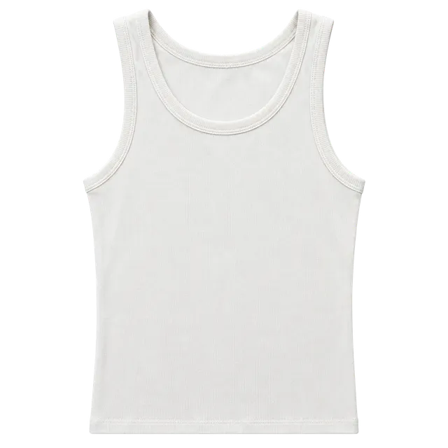 Brand New All In Motion Support Tank Top Size M White Ribbed Racerback