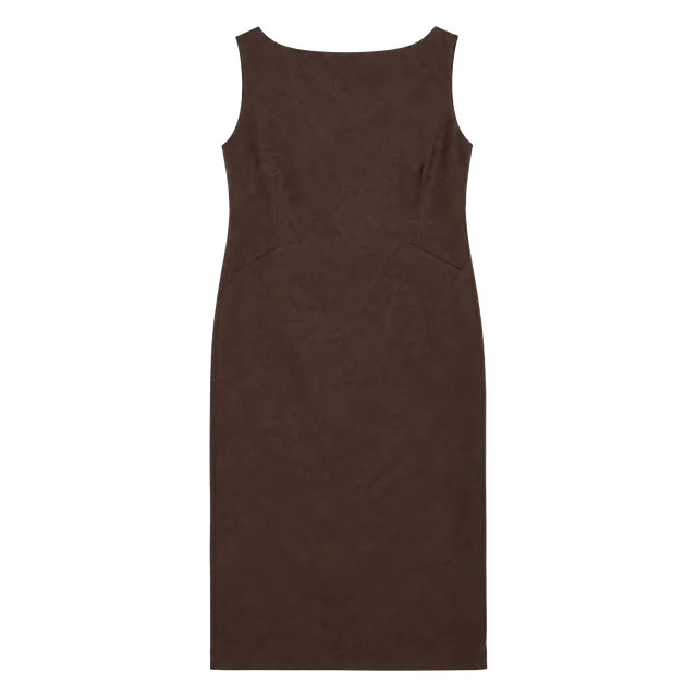Nordstrom Satin Cocktail Dress Size 16 Brown Sleeveless