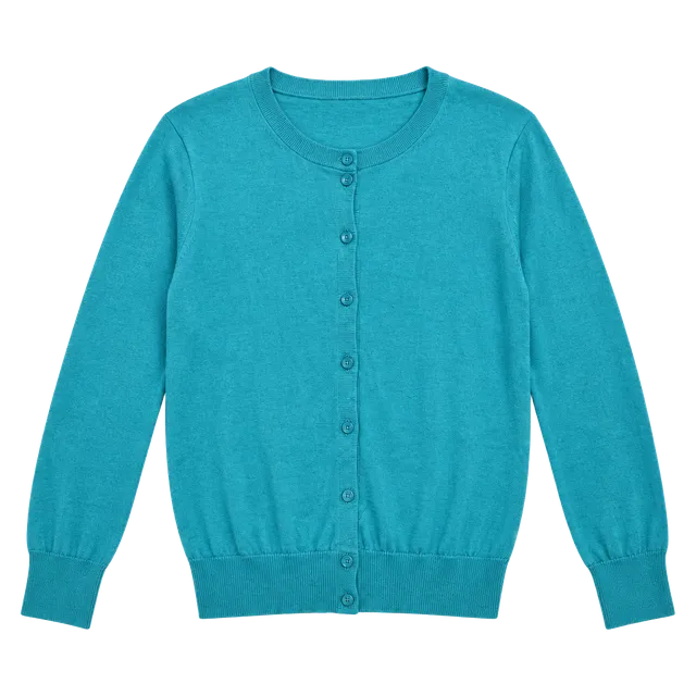 J.Crew The Clare Cardigan Size L Turquoise Blue Cotton