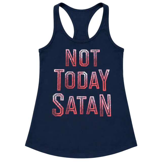 Next Level Apparel Not Today Satan Tank Top Size M Black