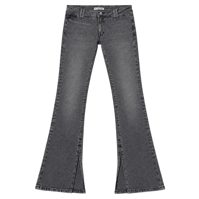 Free People We The Free Jeans Size 24 Gray Split Hem Bootcut Denim
