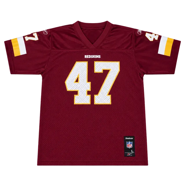 Reebok Washington Redskins 47 Jersey Size Large (14-16) Burgundy