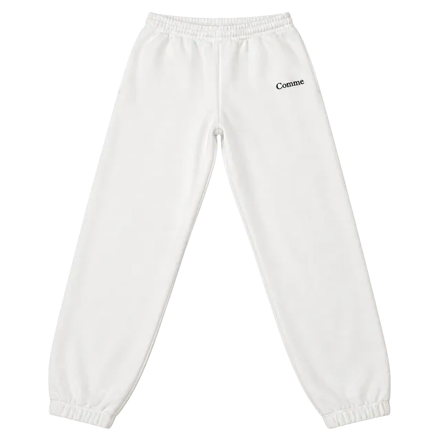 Comfrt Cloud Sweatpants Size L White Logo Joggers