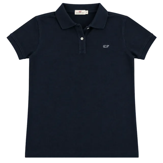 Vineyard Vines Polo Shirt Size S Navy Blue Cotton Blend