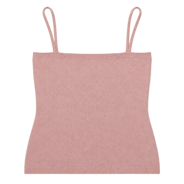 Nordstrom Cashmere Tank Top Pink 100% Cashmere