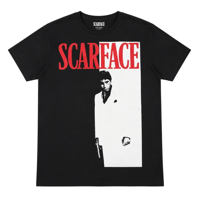 Scarface Movie Graphic T-Shirt Size M Black Tony Montana