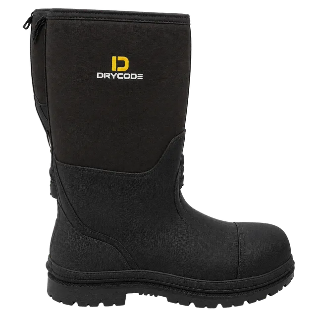 Drycode Neoprene Rubber Muck Work Boots Size 7 Brown Waterproof