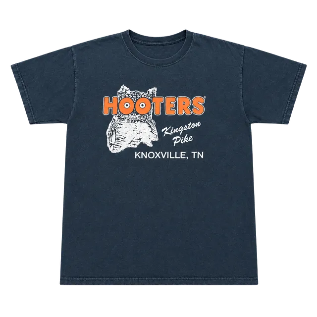 Gildan Hooters Knoxville TN T-Shirt Size Large Black Graphic Tee