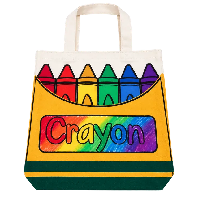 Crayon Tote Bag – 15" x 14" – NEW