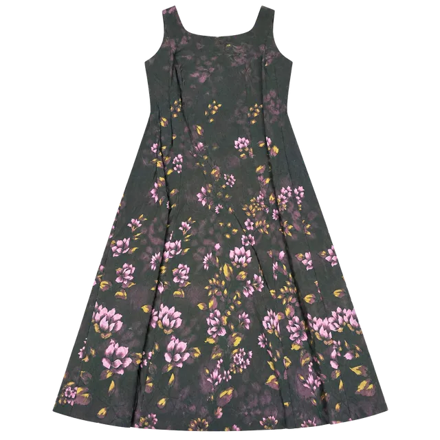 Cimmaron Plus Floral Midi Dress Size 20 Purple Polyester
