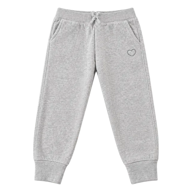 OshKosh B'gosh Jogger Pants Size 3T Pink Heart Fleece Sweatpants