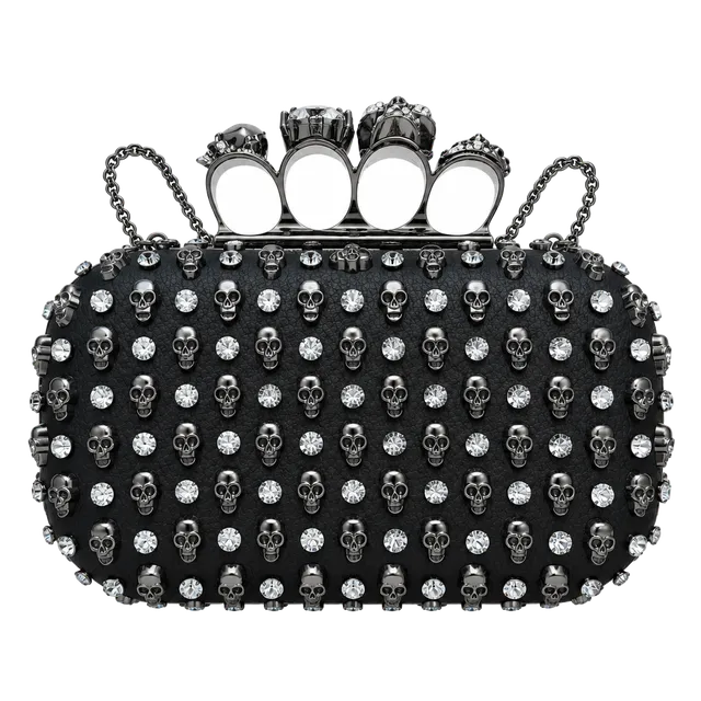 Akira Rocky Knuckles Stud Clutch Black