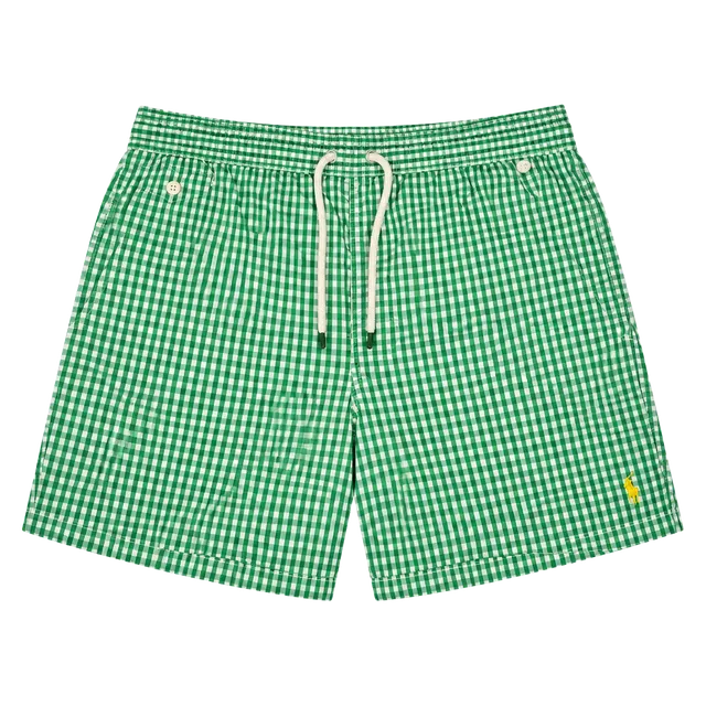 Polo Ralph Lauren Swim Trunks Size XL Green Gingham
