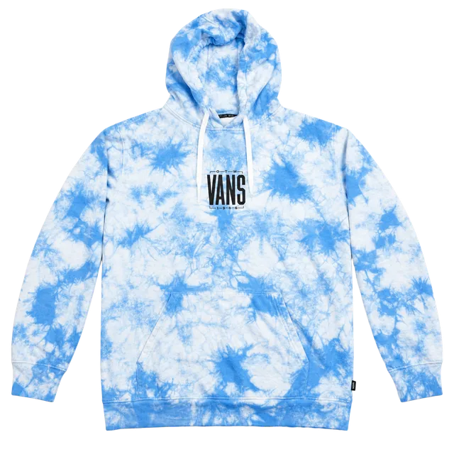 Vans OTW Hoodie Sweatshirt Size Large Blue White Tie Dye