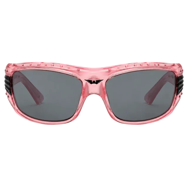 Vintage Y2K Pink Shield Sunglasses