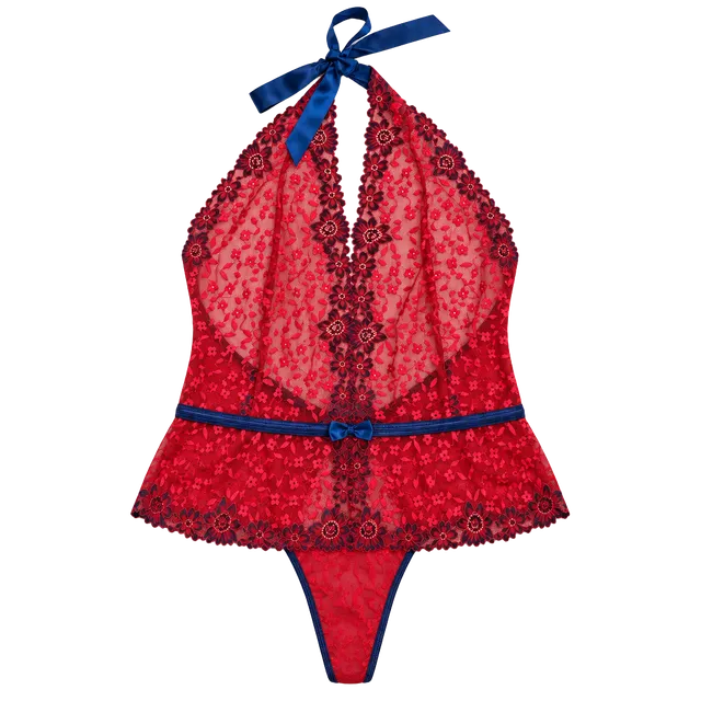 Journelle 3X Red Lace Bodysuit
