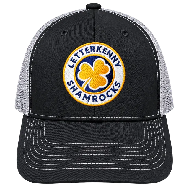 Letterkenny Shamrocks Trucker Hat Black Mesh