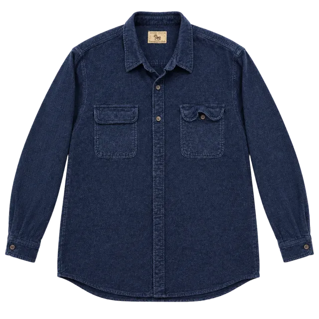 Moose Creek Flannel Long Sleeve Shirt Size 2XL Blue