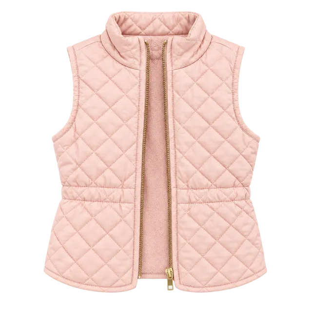 Old Navy Quilted Puffer Vest Size 6-12M Pink