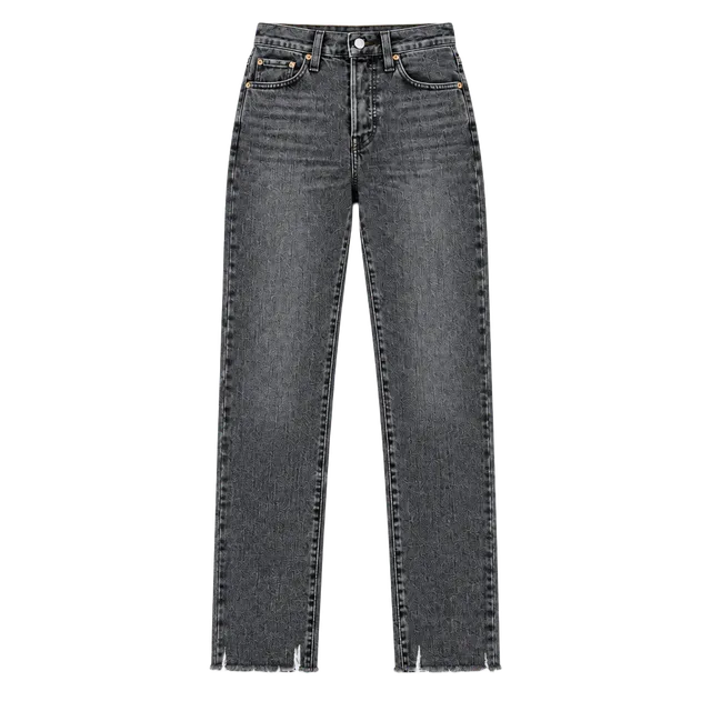 Levi’s Wedgie Skinny Jeans Women’s 24 Washed Black High Rise Raw Hem