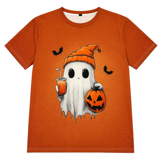 Unbranded Halloween Ghost Graphic T-Shirt Size XL