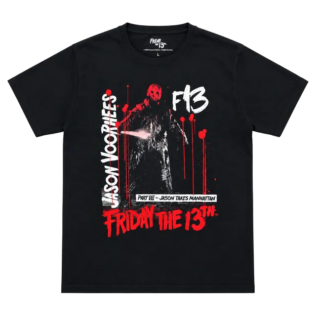 Friday The 13th Jason Takes Manhattan T-Shirt Size M Black