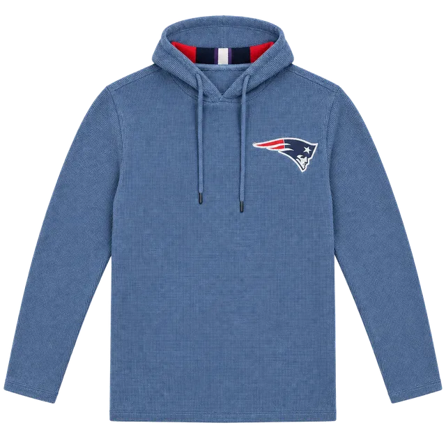 NFL x Darius Rucker New England Patriots Thermal Hoodie Size M Blue Red