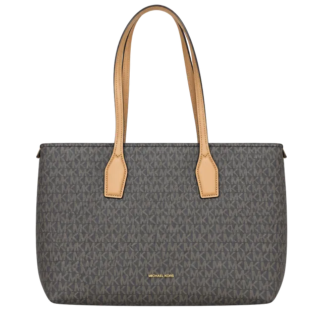 Michael Kors Charlie Logo Medium Tote Brown Acorn