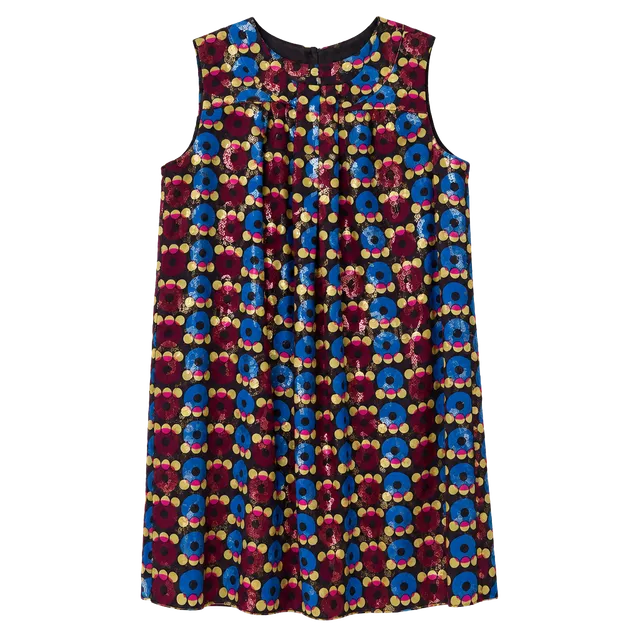 Anna Sui Metallic Circles Dress Size 7