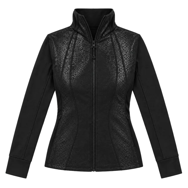 Lululemon Blokette Define Jacket Black Snake Foil Print 