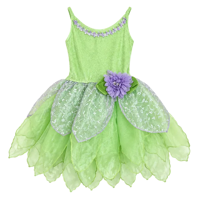 Little Adventures Tinkerbell Dress Up Costume Medium 3-5 Years Green