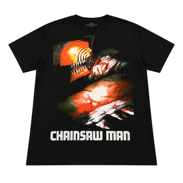 Chainsaw Man Graphic T-Shirt Size M Black