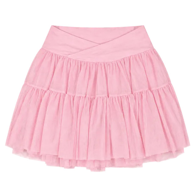 Blogilates Ballerina Skort Size M Pink Mesh Tiered Activewear Skirt New