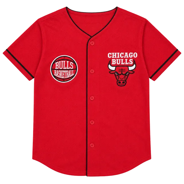 Ultra Game Chicago Bulls Jersey Button Down M Red NBA Licensed Apparel