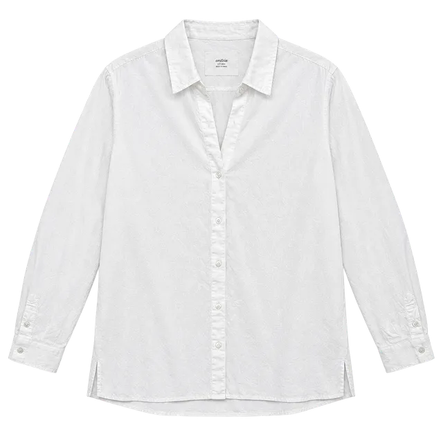 Aerie Women’s Large White Oversized Button Down Shirt Long Sleeve Relaxed Tunic