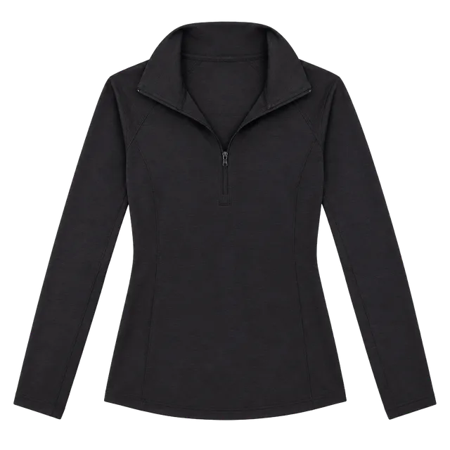 Under Armour 1/2 Zip Pullover Small Black Long Sleeve Thumbholes