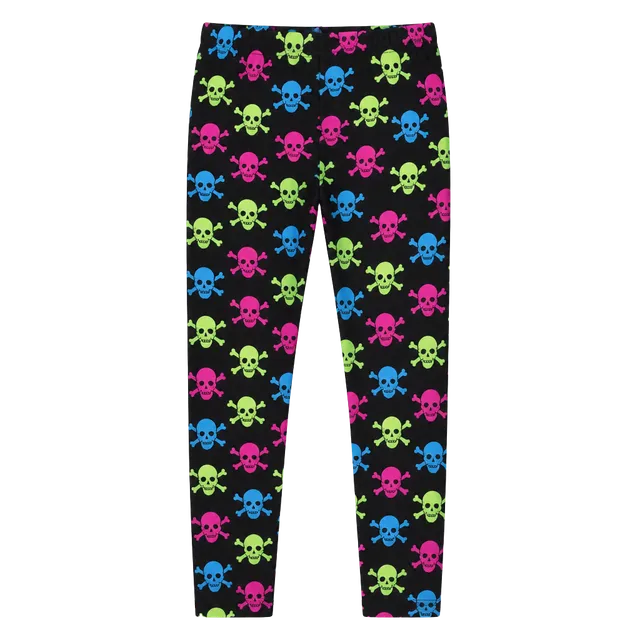 LuLaRoe Neon Skull Leggings OS Halloween #62