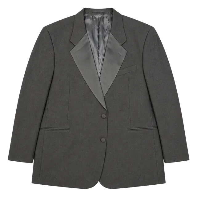 Valentino Uomo Made in Italy Men’s Black Tuxedo Jacket Satin Peak Lapel Vintage