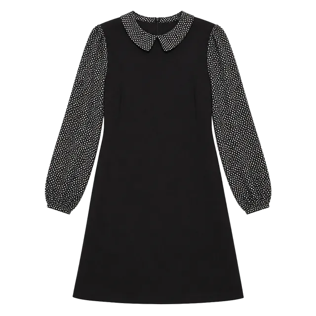 Tommy Hilfiger Polka Dot Long Sleeve Dress Size 14