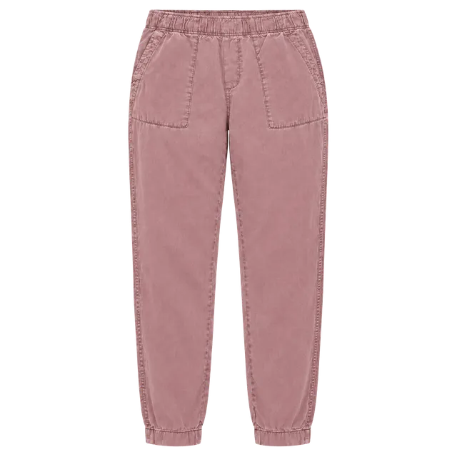 Gap Womens Large Dusty Rose Pink Lyocell Pull On Jogger Pants Elastic Waist