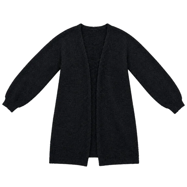 Art Class Black Fuzzy Cardigan Sweater Size XL