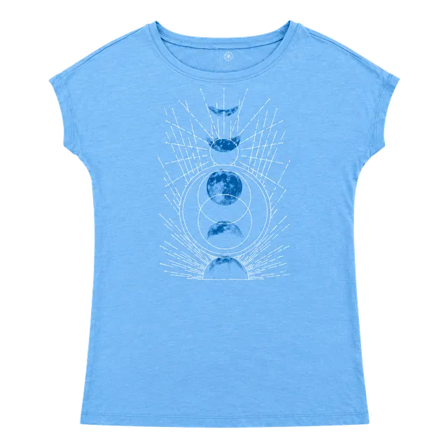 Gaiam Intention Tee Linear Moon Size XS Aleutian