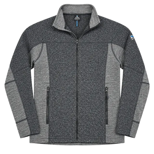 Kuhl Full Zip Fleece Jacket Size S Gray Wool Blend