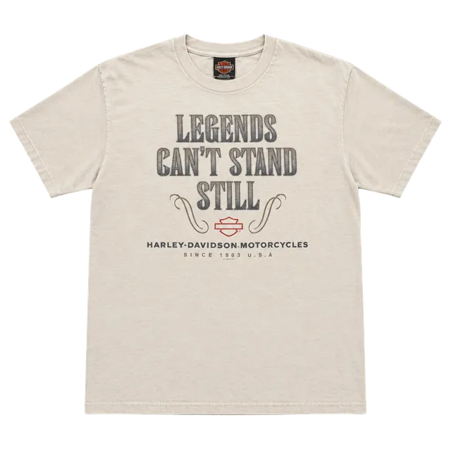 Harley Davidson Memphis T-Shirt Size XL Tan Legends Can't Stand Still 2000