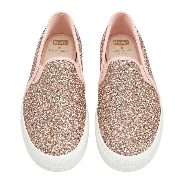 Keds Kate Spade Triple Decker Size 9 Rose Gold Glitter