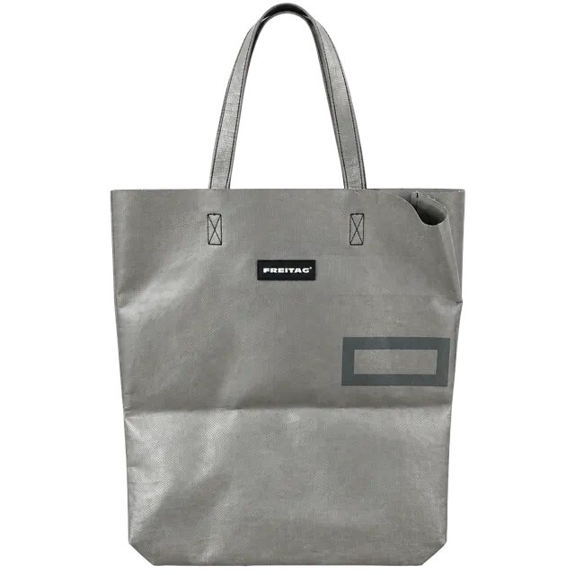 Freitag F52 Miami Vice Shopping Bag Silver Recycled Truck Tarp Tote