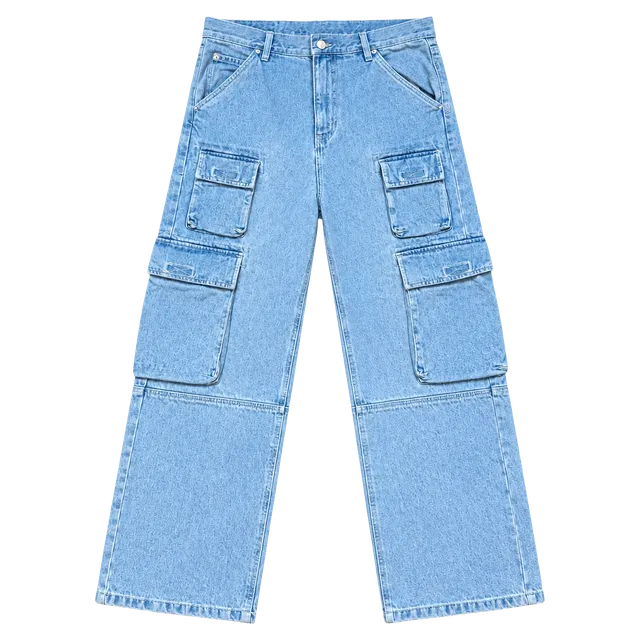 BDG Skate Fit Cargo Jeans Size 32 Light Wash Denim Utility Pants